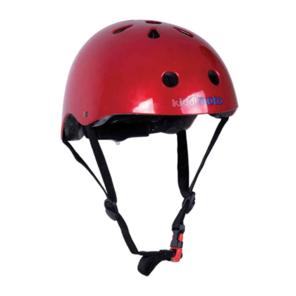 Kiddimoto Red Metallic Helmet