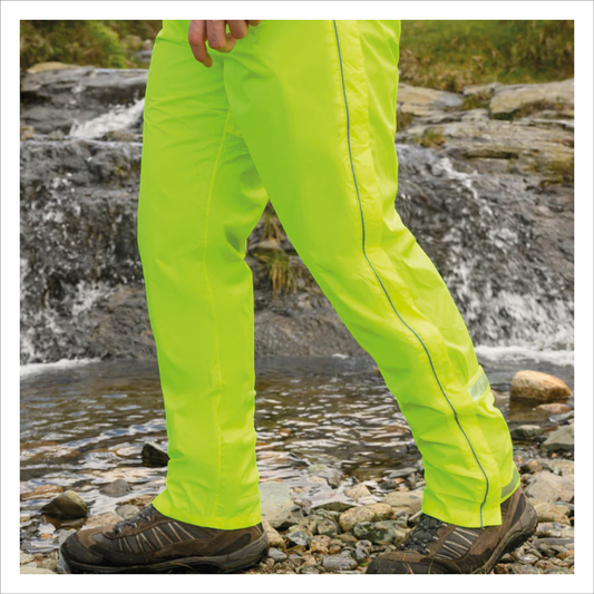 mac-in-a-sac - Waterproof Yellow Overtrousers Trousers (unisex - full zip)