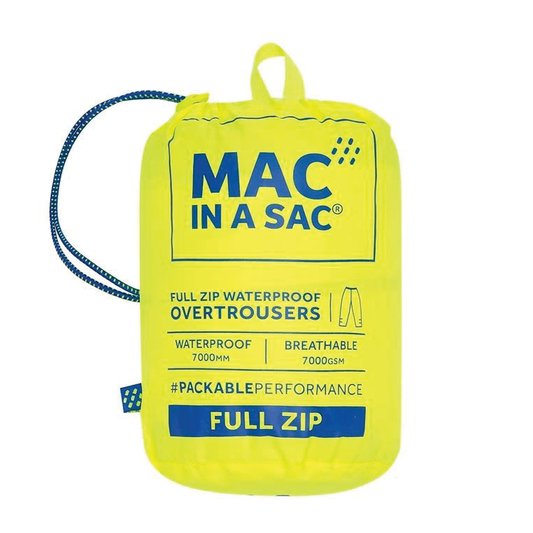 mac-in-a-sac - Waterproof Yellow Overtrousers Trousers (unisex - full zip)